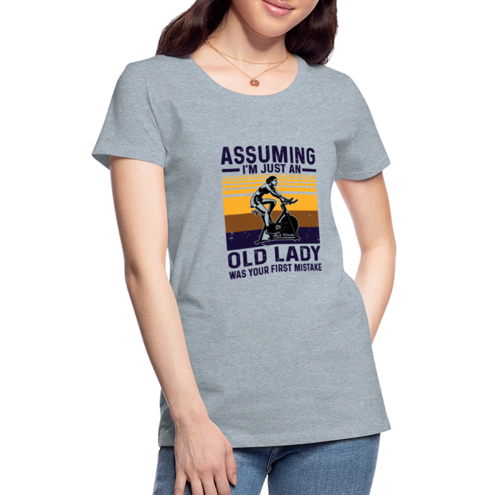 Assuming Women’s Premium T-Shirt - heather ice blue