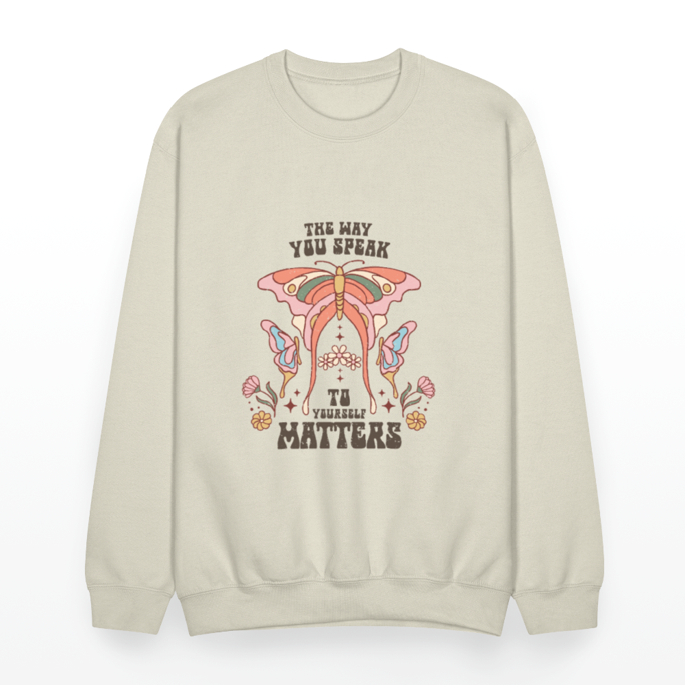 The Way You Speak Crewneck Sweatshirt - Sand