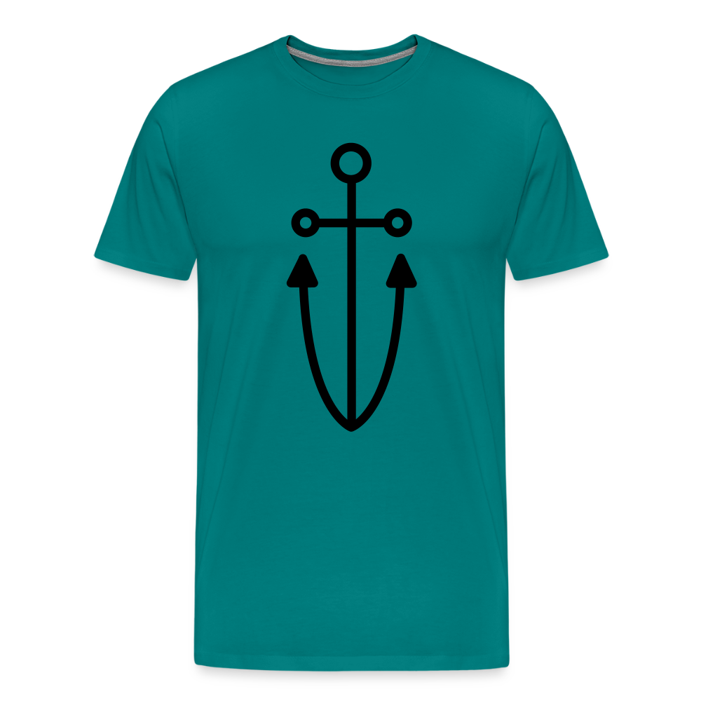 Anchor Men's Premium T-Shirt - teal