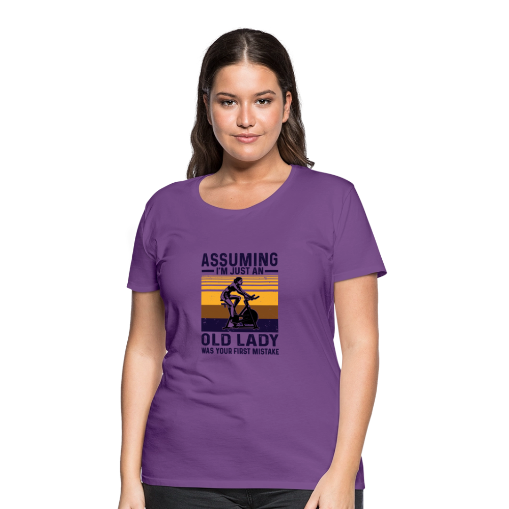 Assuming Women’s Premium T-Shirt - purple