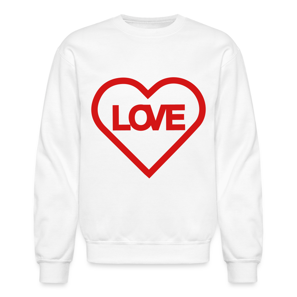 Love Crewneck Sweatshirt - white