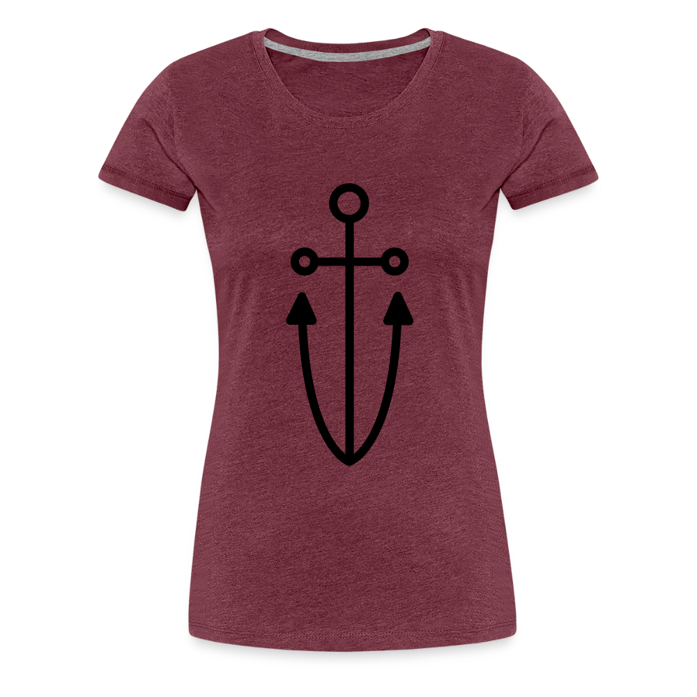 Anchor Women’s Premium T-Shirt - heather burgundy