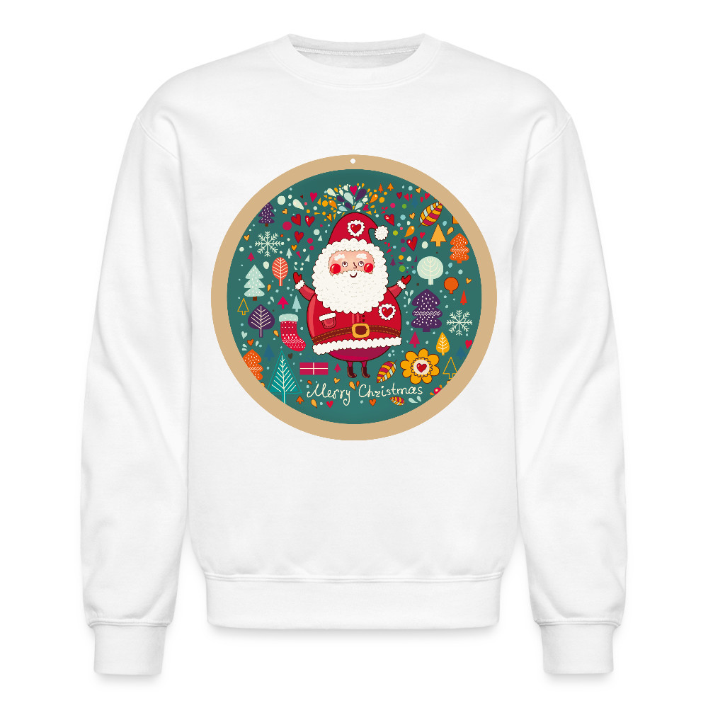 Santa Claus Unisex Crewneck Sweatshirt - white