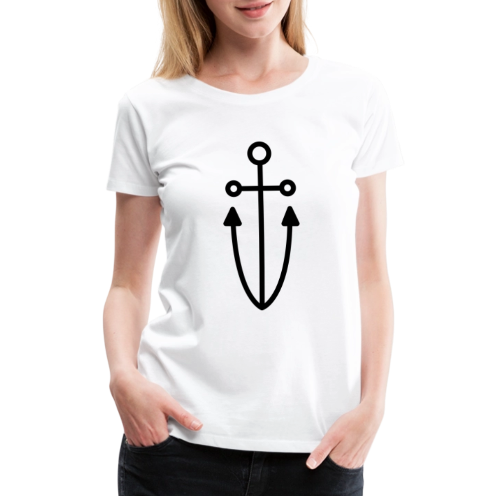 Anchor Women’s Premium T-Shirt - white