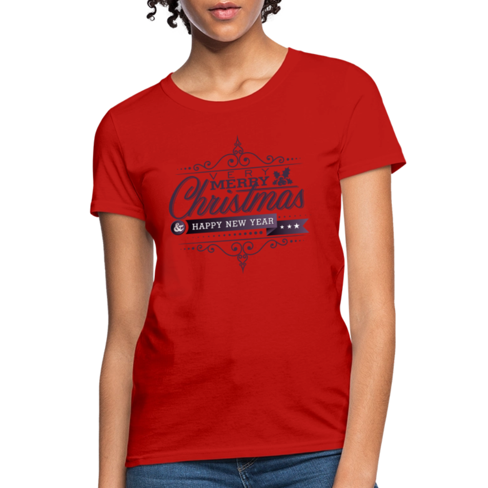Merry Christmas 3 Women's T-Shirt - red