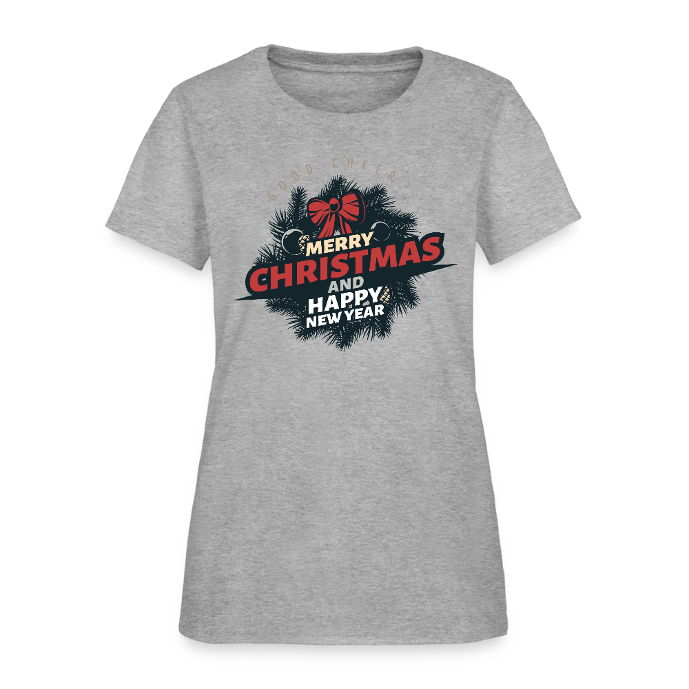 Merry Christmas & HNY Women's T-Shirt - heather gray