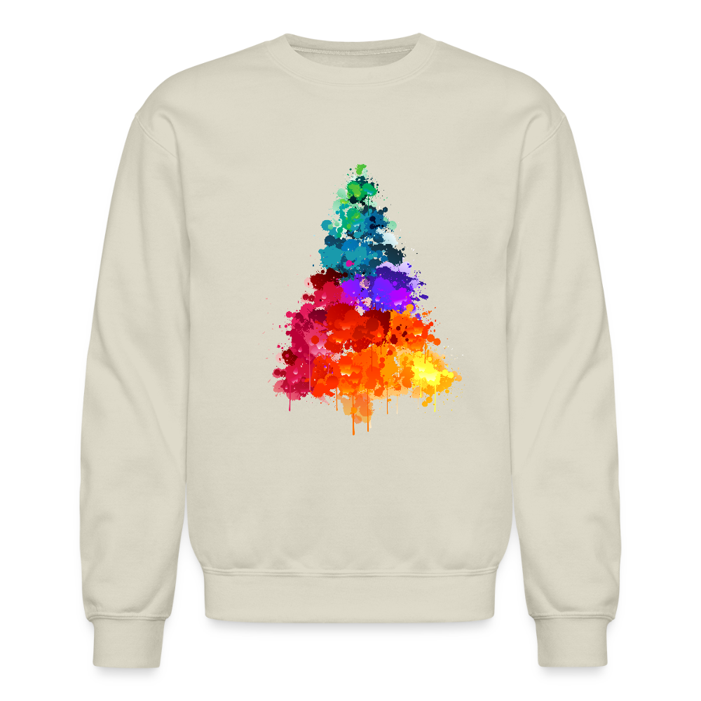 Colorful Tree Crewneck Sweatshirt - Sand
