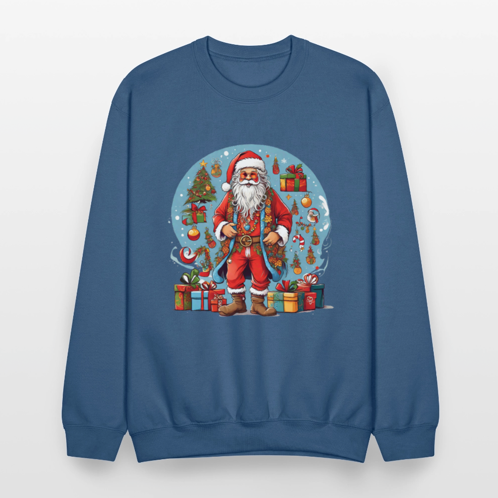 Hippie Santa Sweatshirt - indigo blue