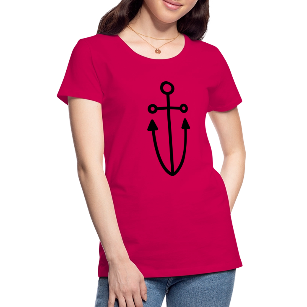 Anchor Women’s Premium T-Shirt - dark pink
