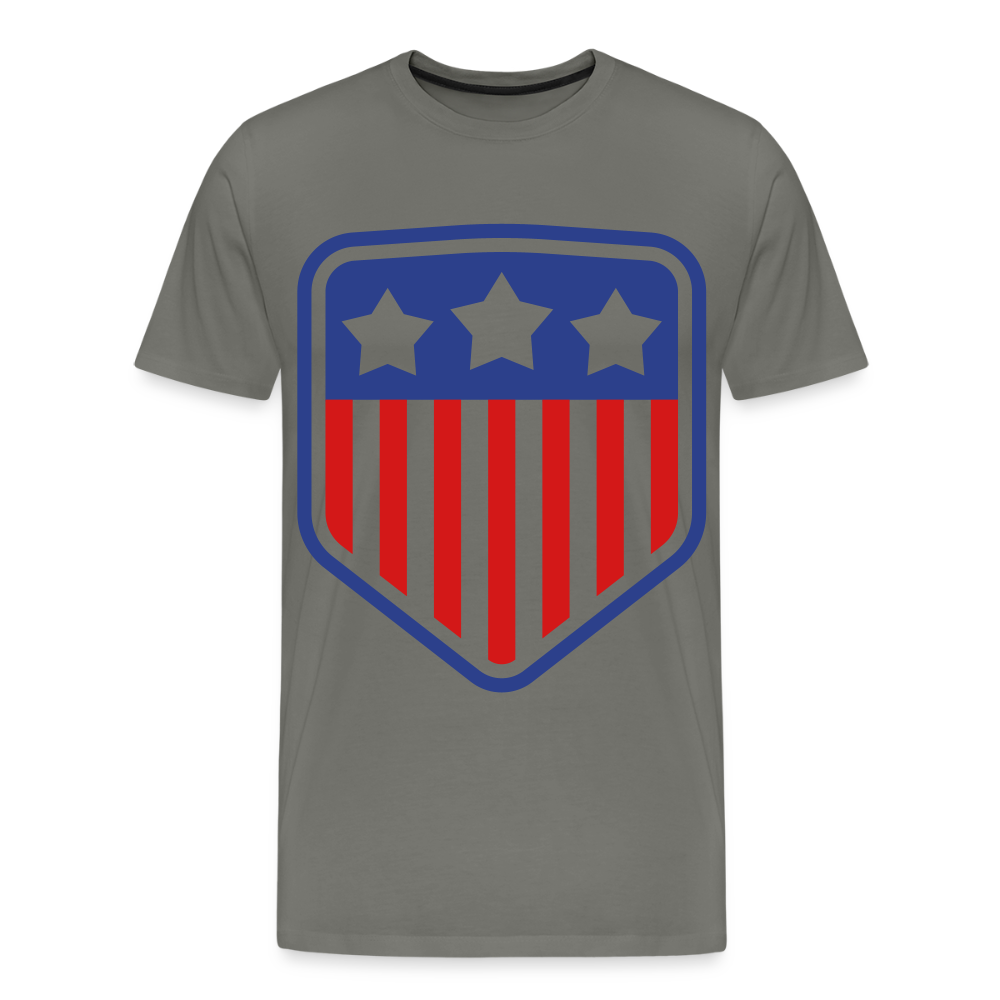 Men's Premium Patriot Tee - asphalt gray
