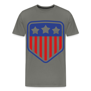 Men's Premium Patriot Tee - asphalt gray