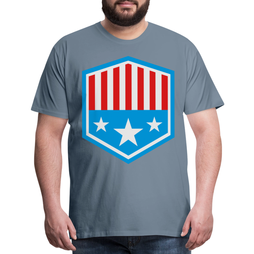 Men's Patriot Tee - steel blue