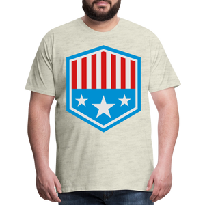 Men's Patriot Tee - heather oatmeal