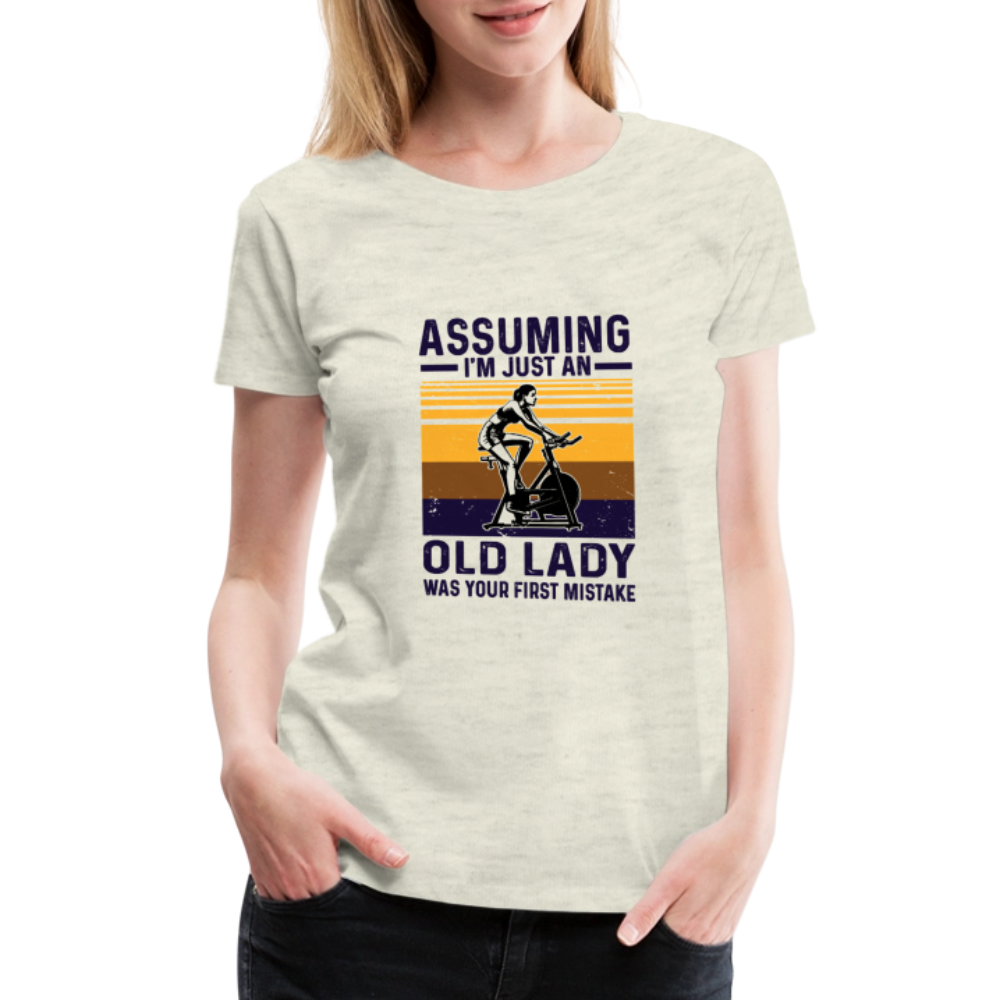 Assuming Women’s Premium T-Shirt - heather oatmeal