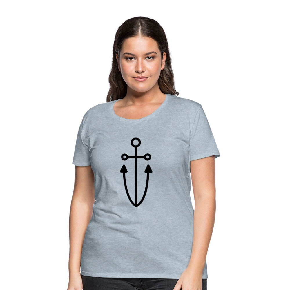 Anchor Women’s Premium T-Shirt - heather ice blue
