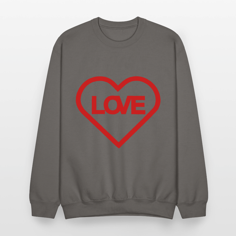 Love Crewneck Sweatshirt - asphalt gray