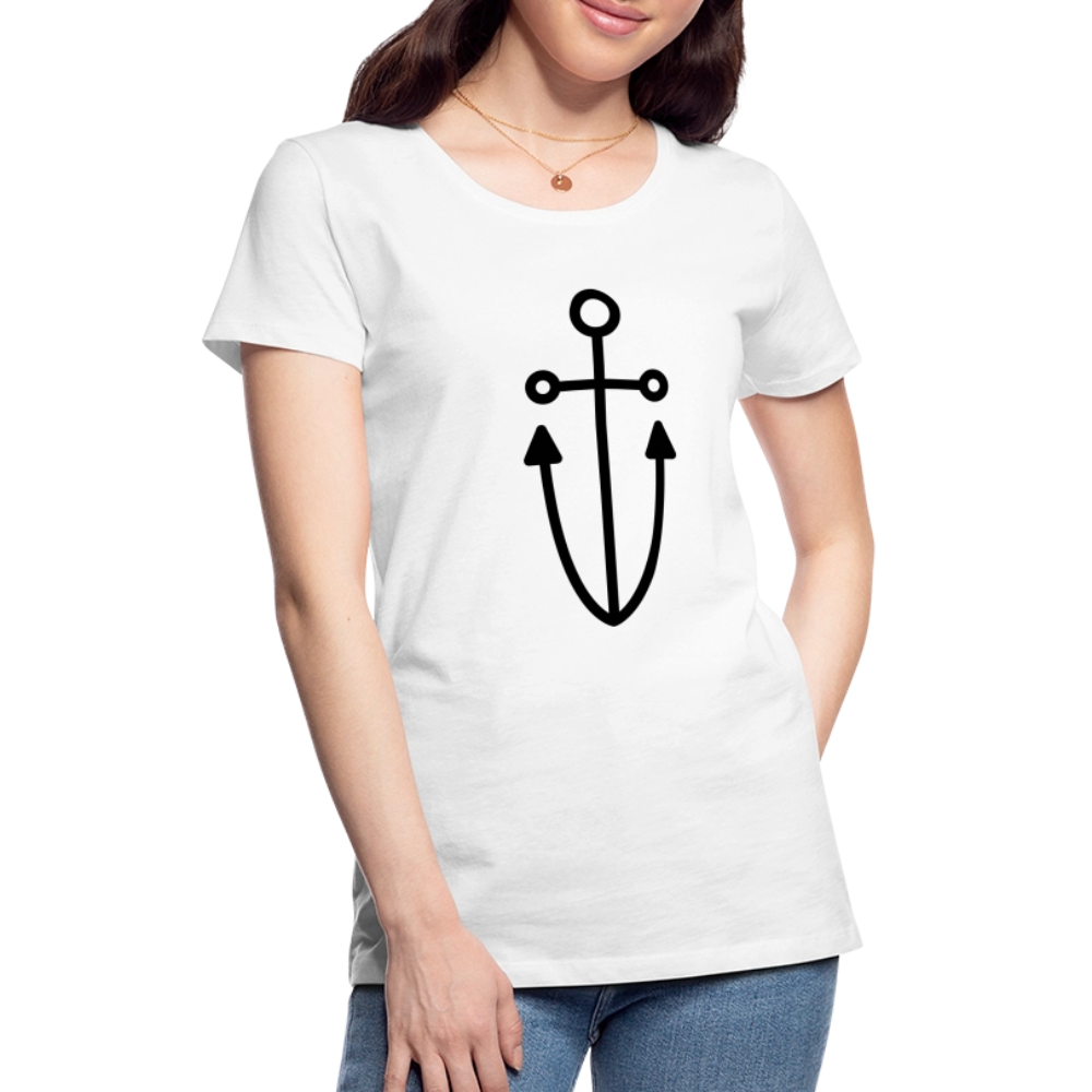 Anchor Women’s Premium T-Shirt - white