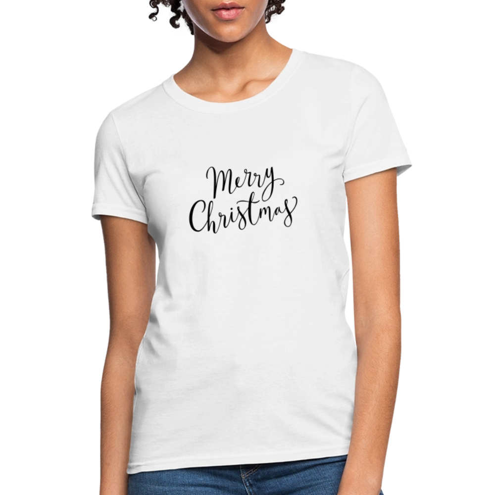 Merry Christmas Women's T-Shirt - white