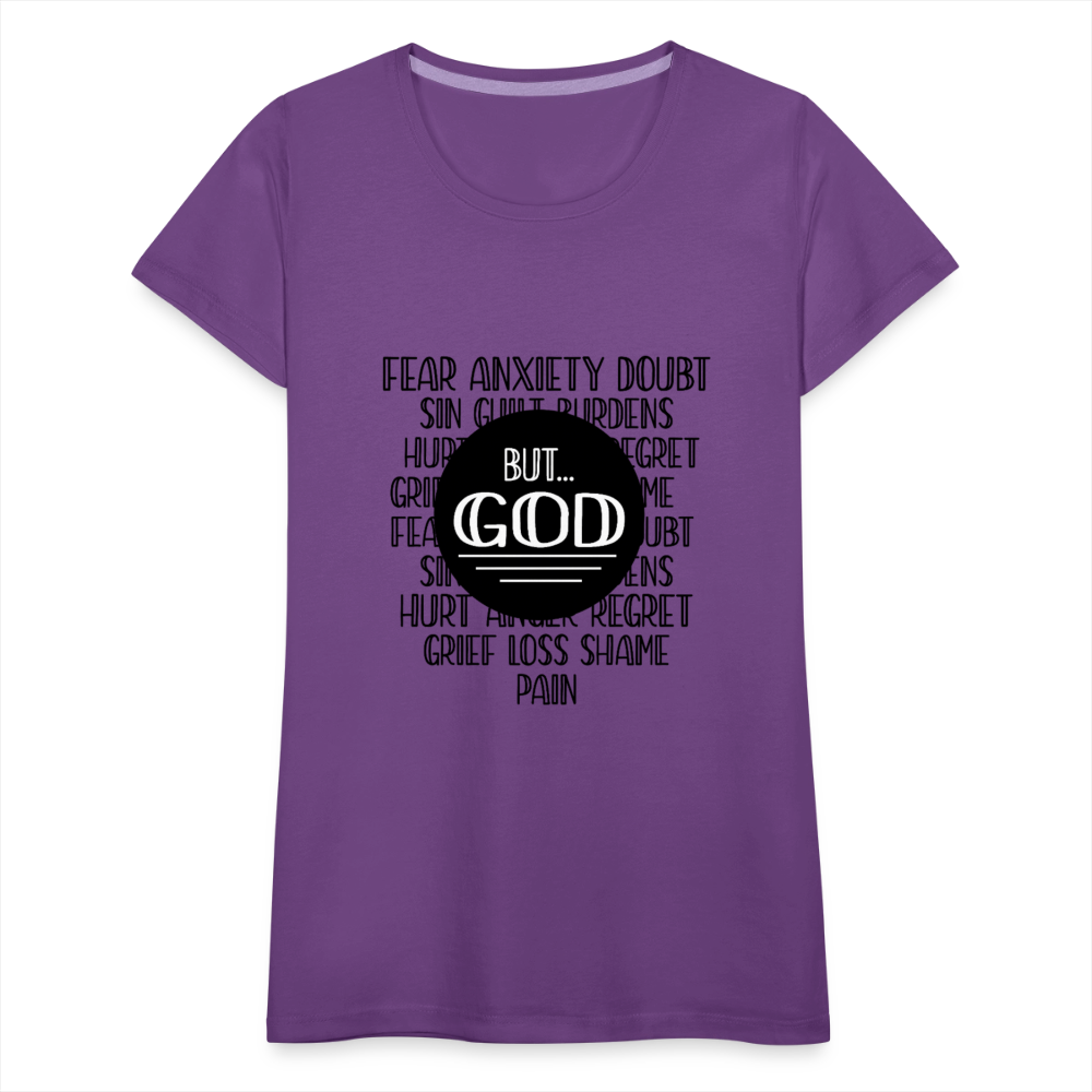 But God Women’s Premium T-Shirt - purple