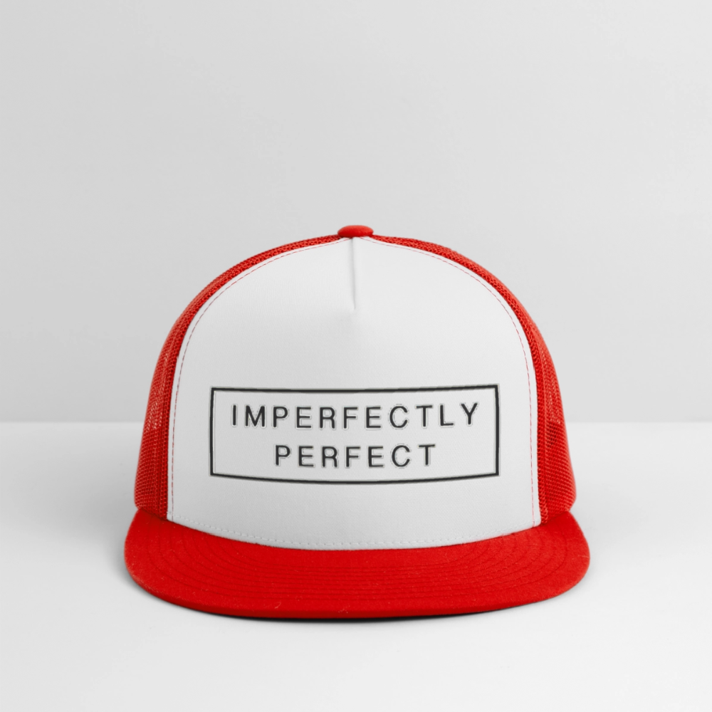 Imperfectly Trucker Hat - white/red