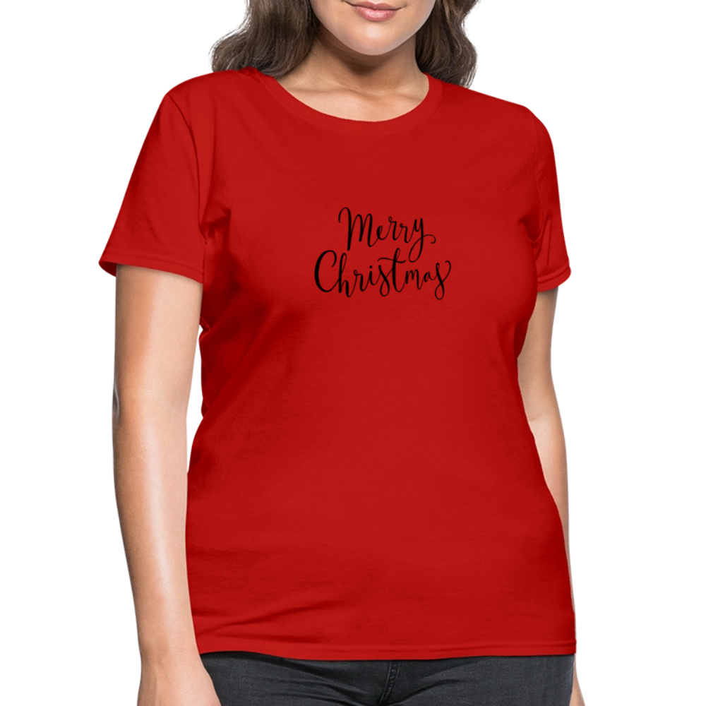 Merry Christmas Women's T-Shirt - red