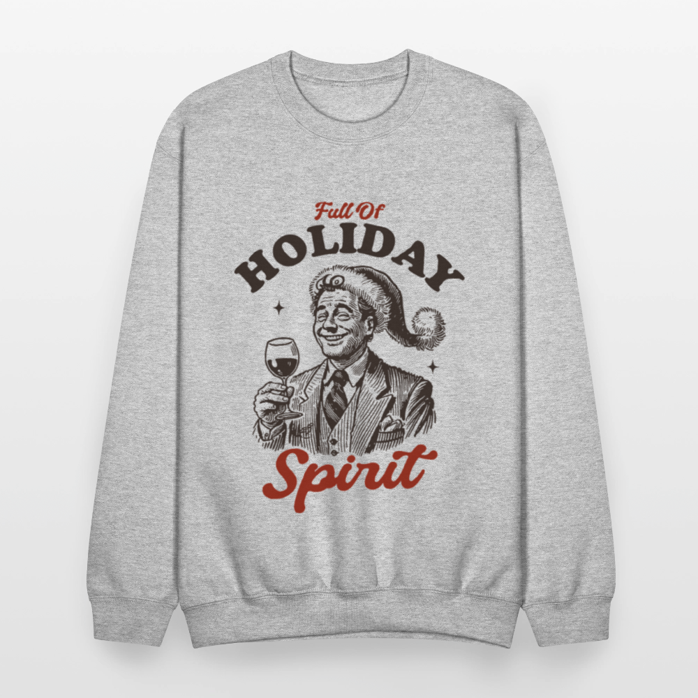 Holiday Spirit Crewneck Sweatshirt - heather gray