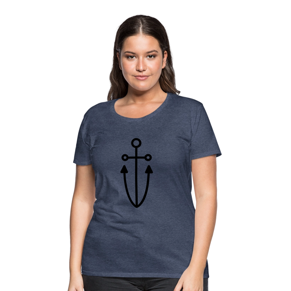 Anchor Women’s Premium T-Shirt - heather blue