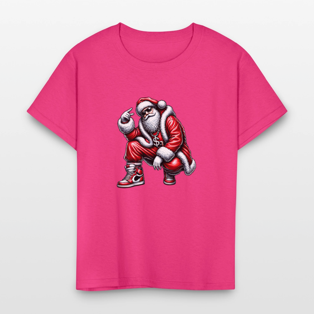 Hip Hop Santa Kids' T-Shirt - fuchsia