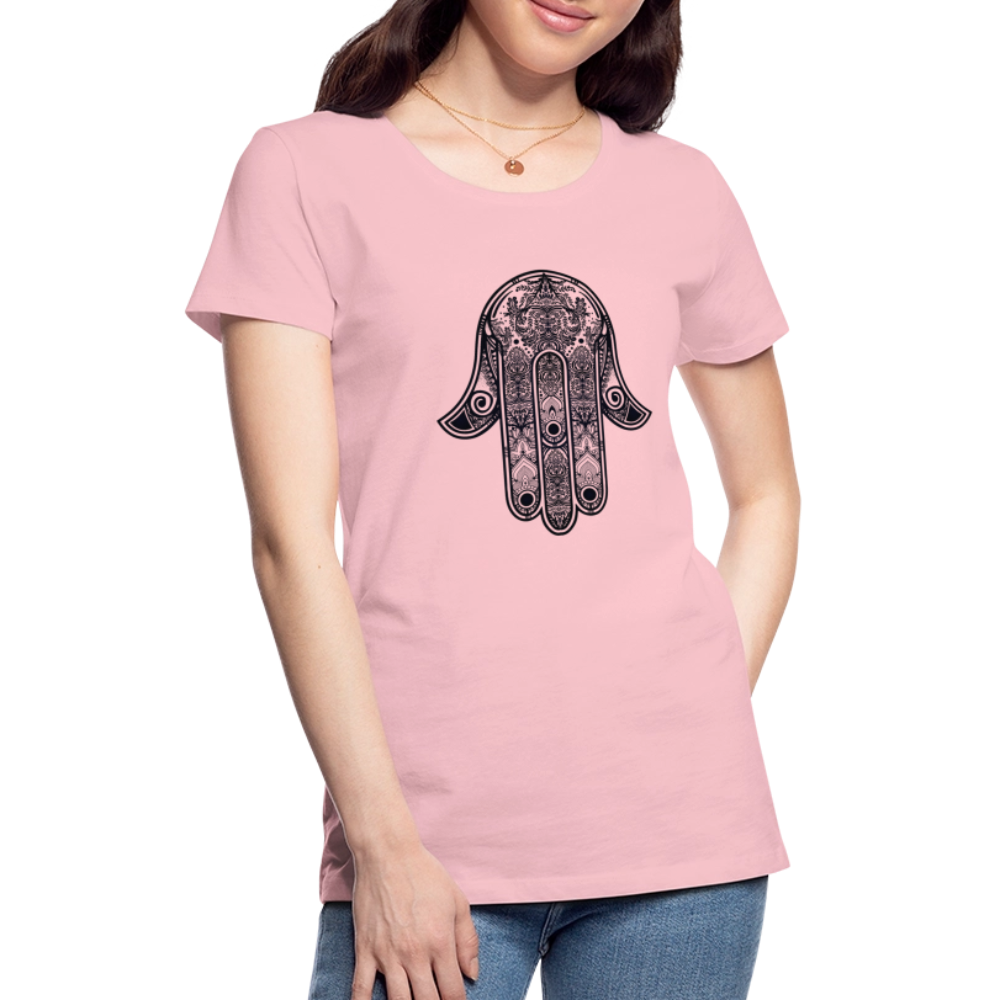 Hand of Fatimah Women’s Premium T-Shirt - pink