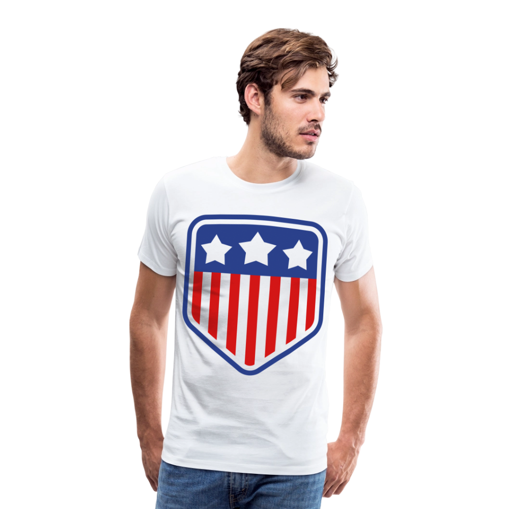 Men's Premium Patriot Tee - white