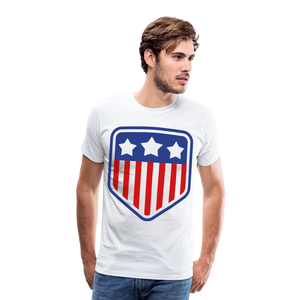 Men's Premium Patriot Tee - white