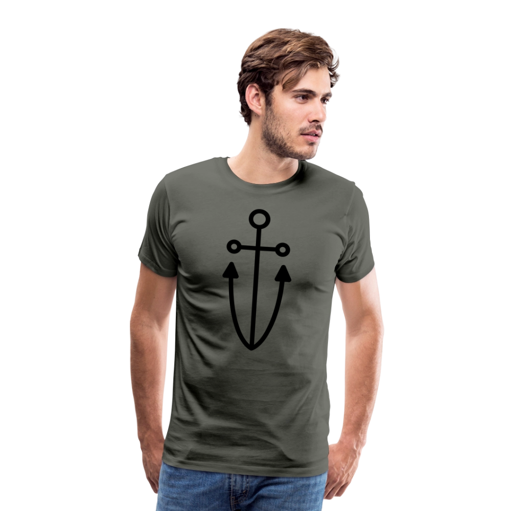 Anchor Men's Premium T-Shirt - asphalt gray