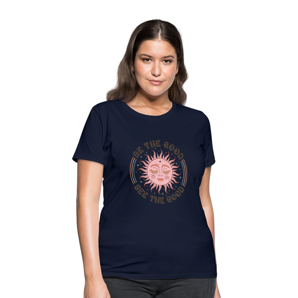 Be The Good See The Good Women's Tee - navy