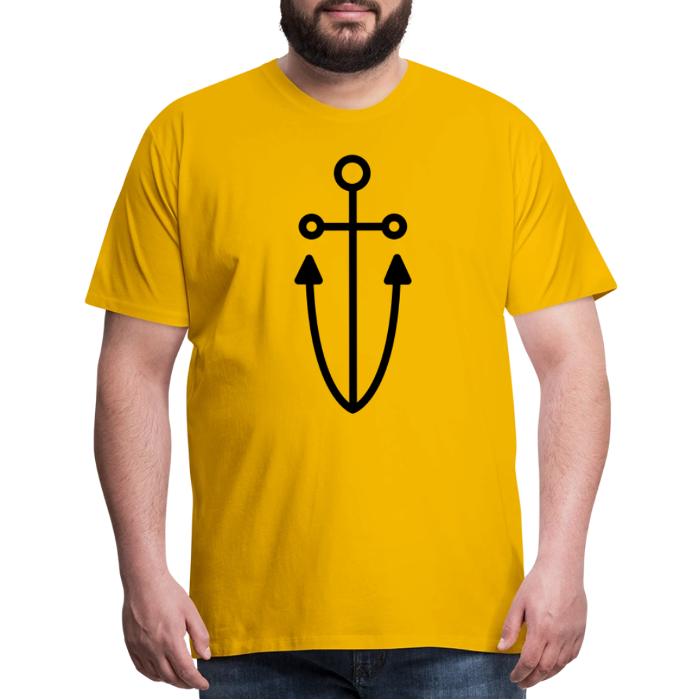 Anchor Men's Premium T-Shirt - sun yellow
