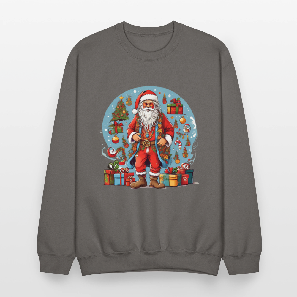 Hippie Santa Sweatshirt - asphalt gray