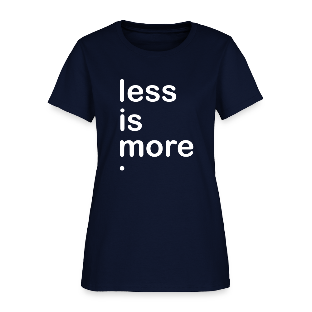 Less is More Women's T-Shirt - navy