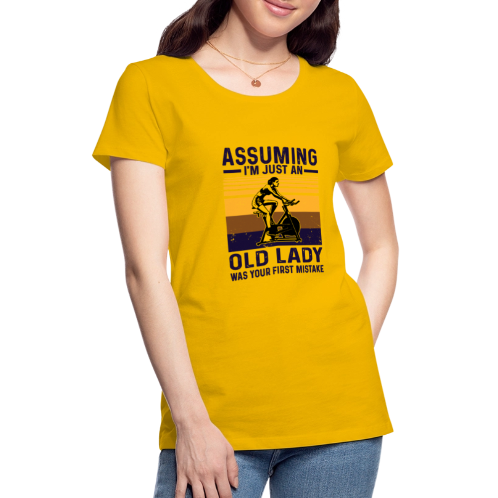 Assuming Women’s Premium T-Shirt - sun yellow