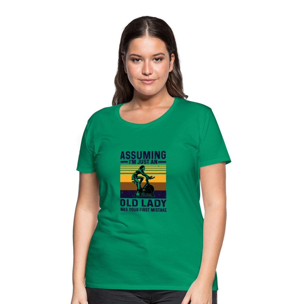 Assuming Women’s Premium T-Shirt - kelly green