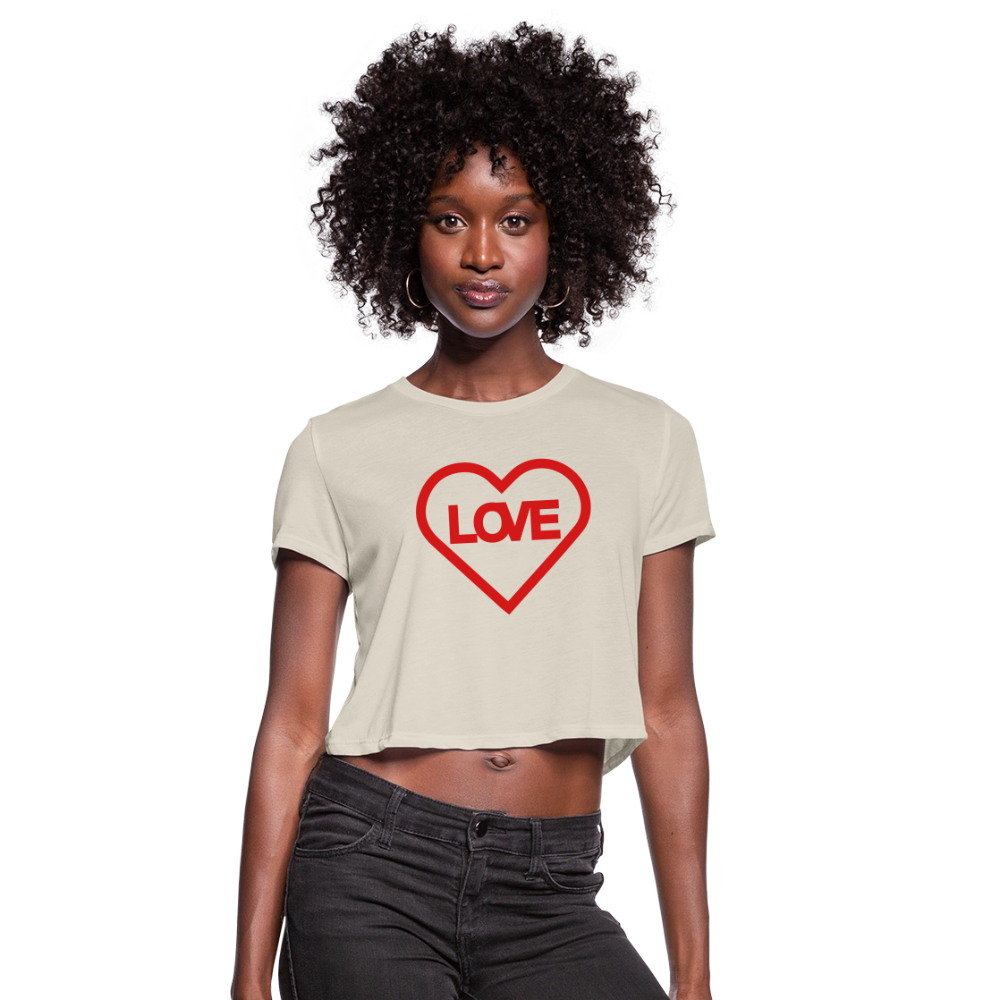Love Women's Cropped T-Shirt - dust