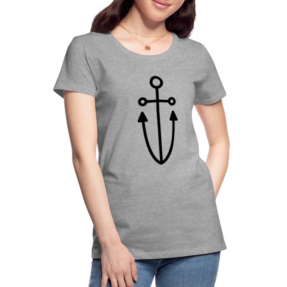 Anchor Women’s Premium T-Shirt - heather gray
