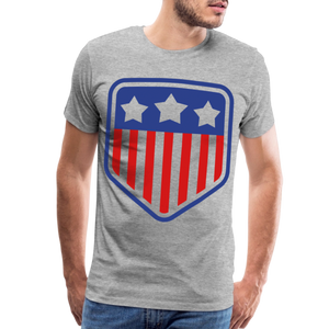 Men's Premium Patriot Tee - heather gray