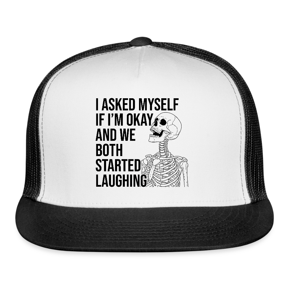 I'm OK Trucker Hat - white/black
