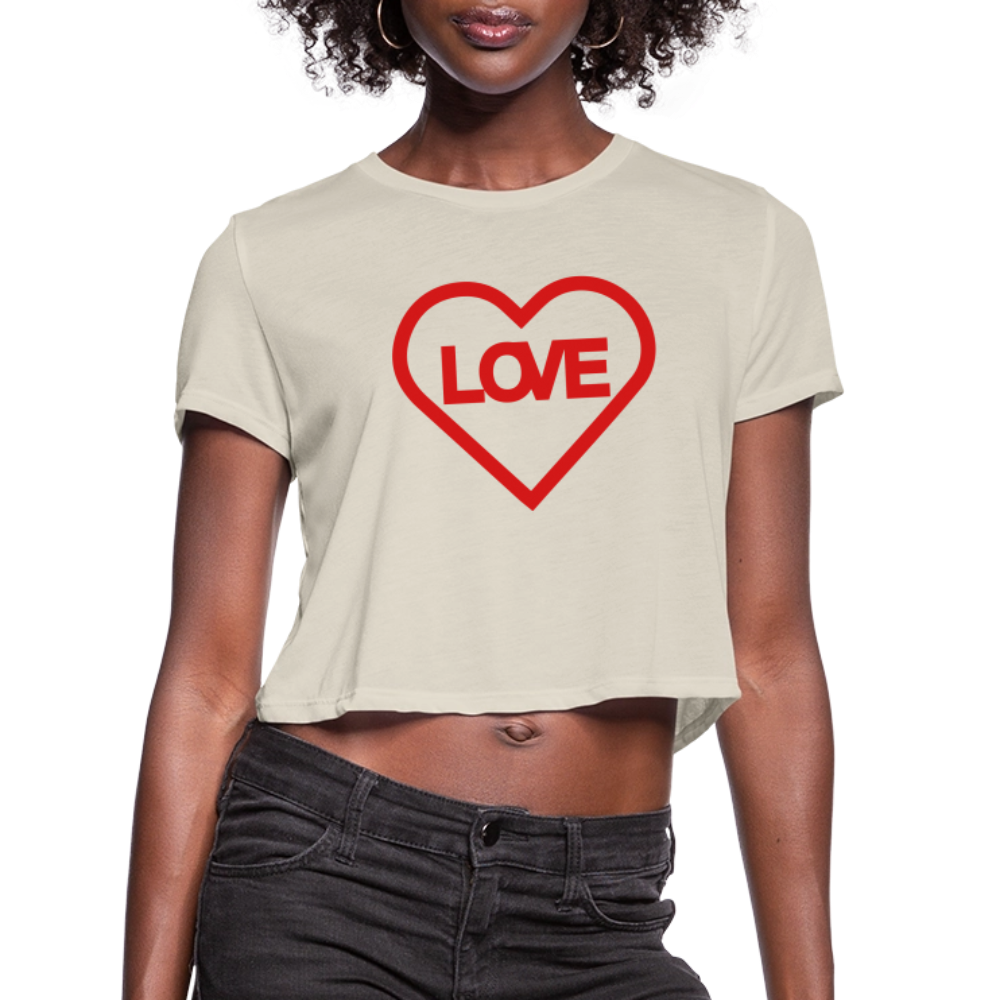 Love Women's Cropped T-Shirt - dust