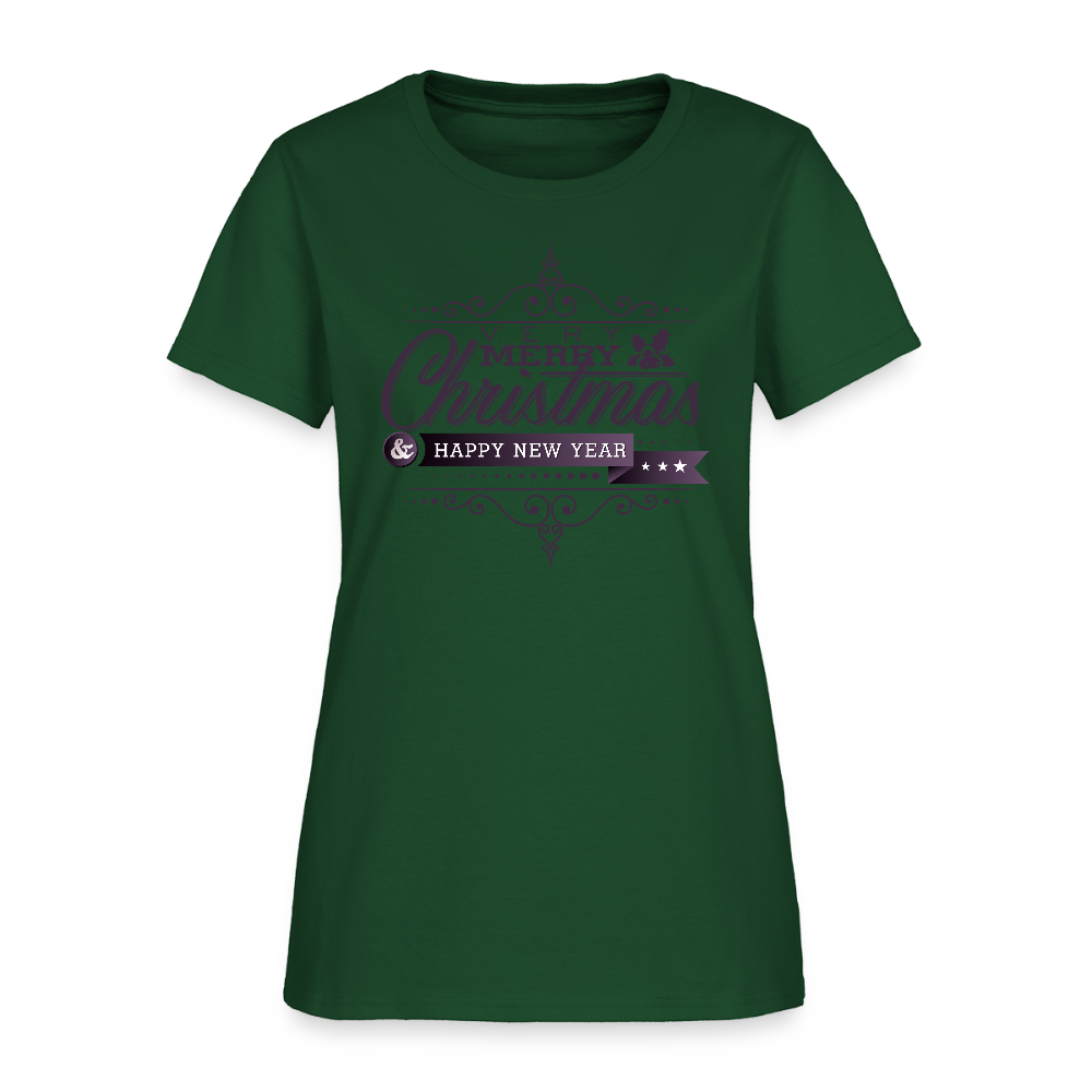 Merry Christmas 3 Women's T-Shirt - forest green