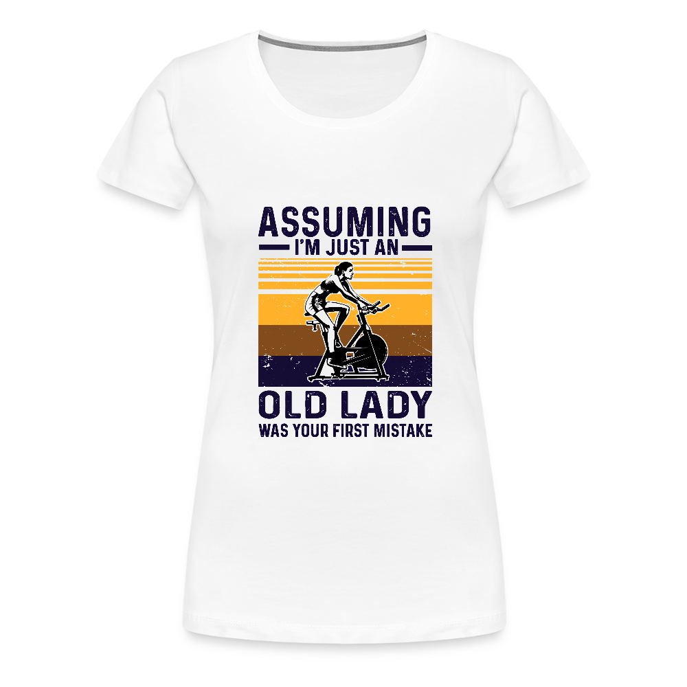Assuming Women’s Premium T-Shirt - white