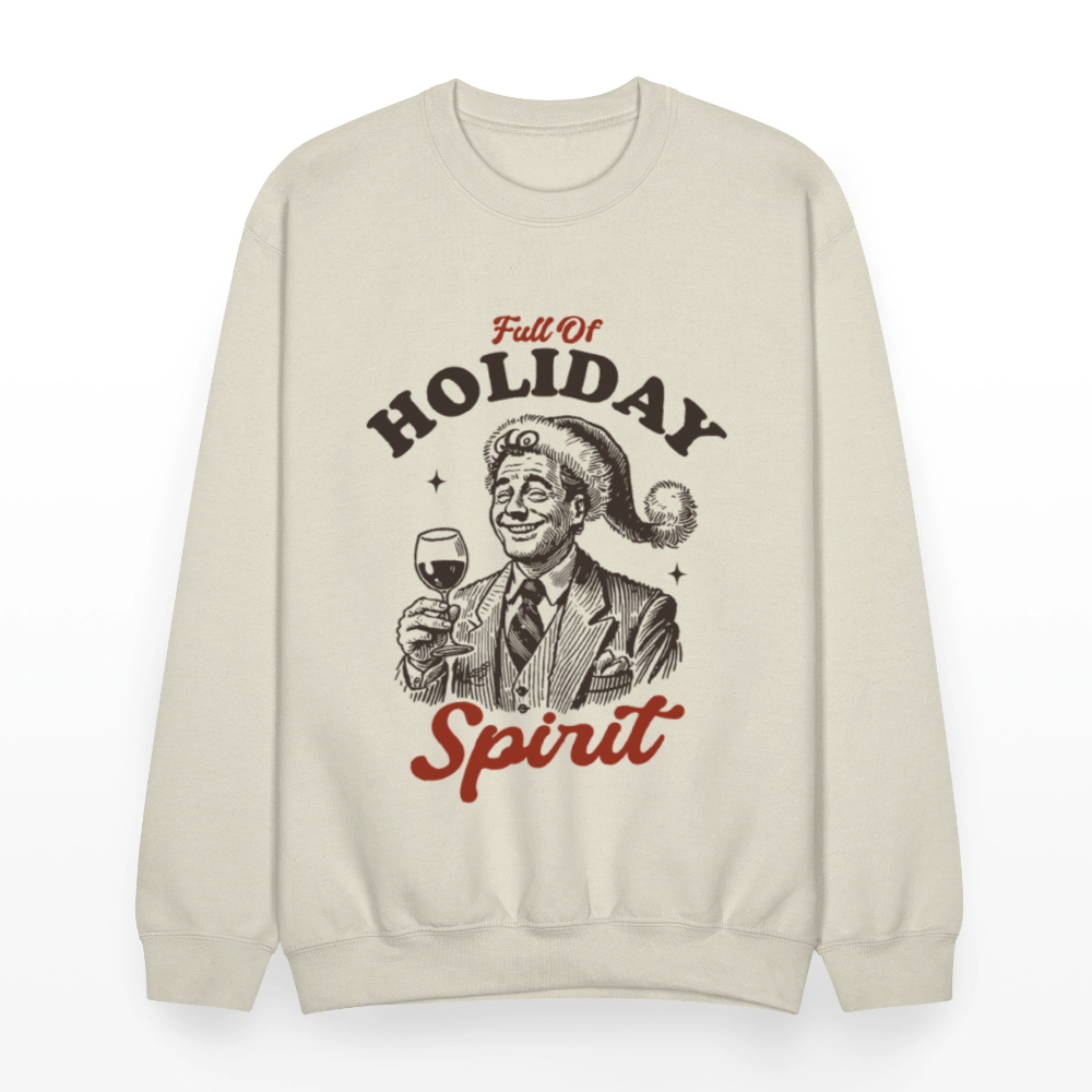 Holiday Spirit Crewneck Sweatshirt - Sand