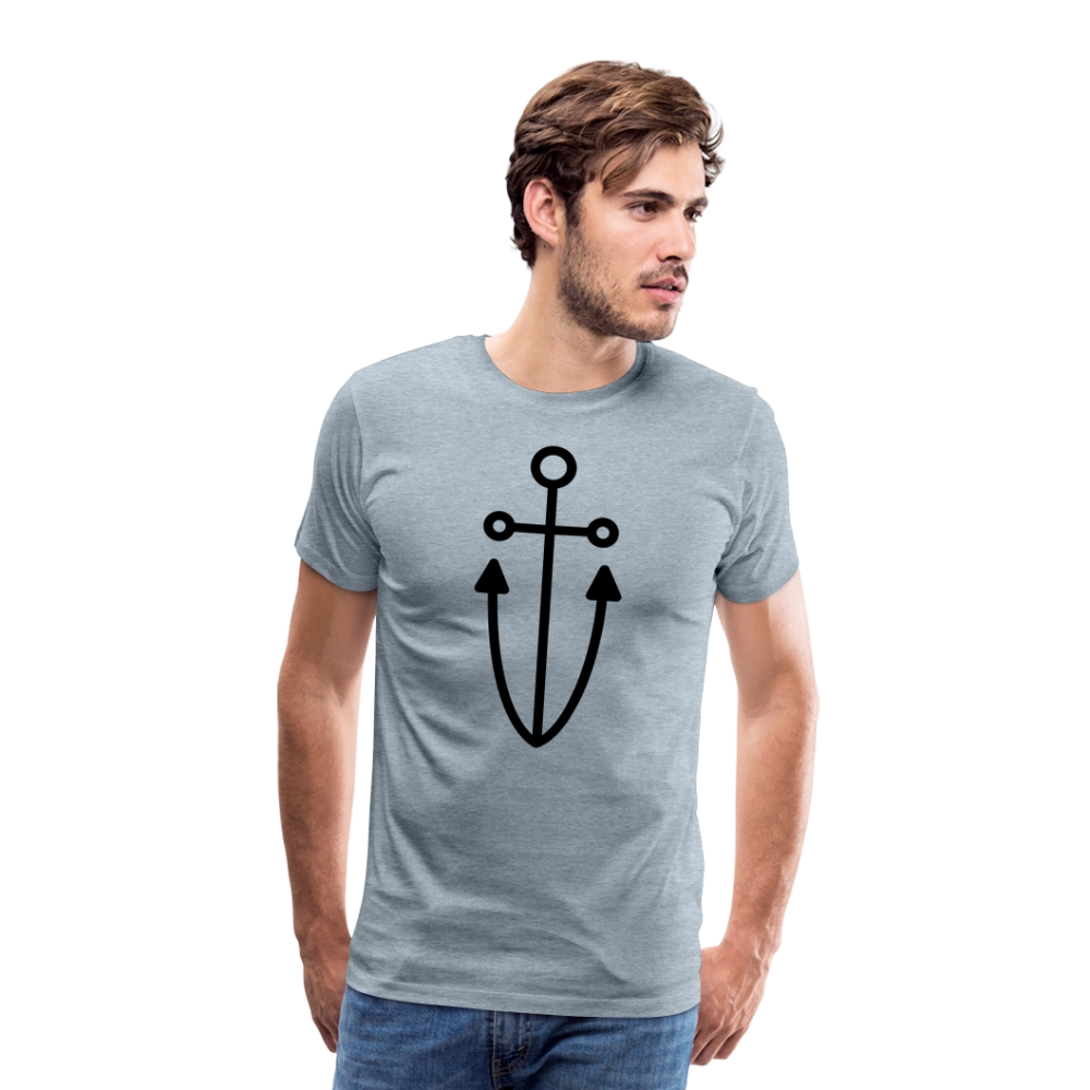 Anchor Men's Premium T-Shirt - heather ice blue