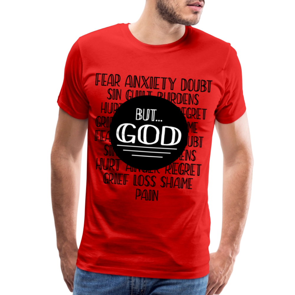 But God Men's Premium T-Shirt - red