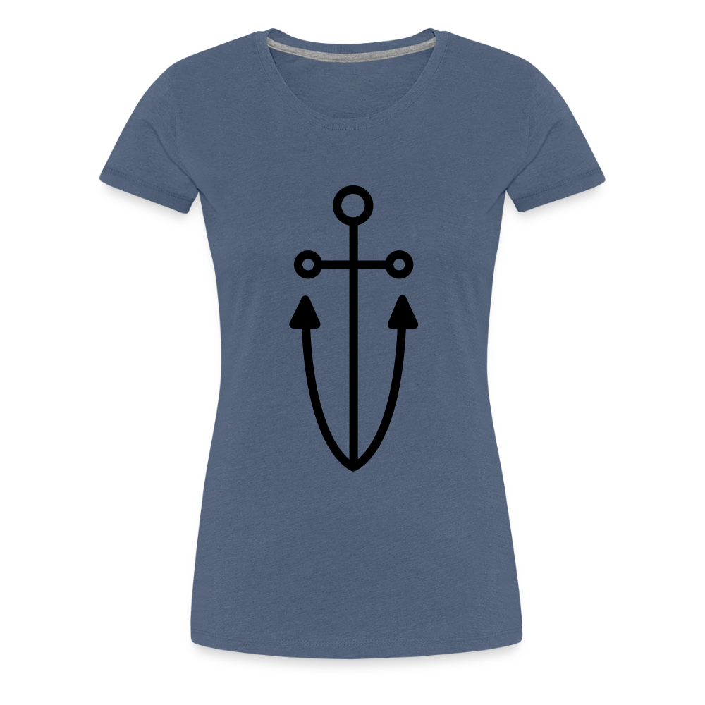 Anchor Women’s Premium T-Shirt - heather blue