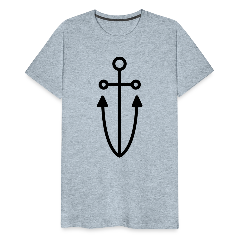Anchor Men's Premium T-Shirt - heather ice blue